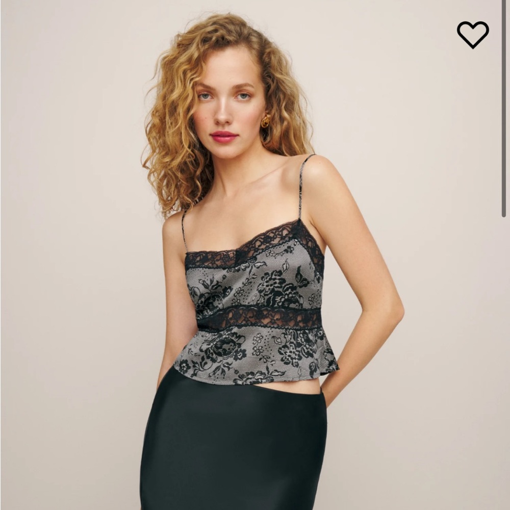 NWT Reformation Lane Silk Top size M